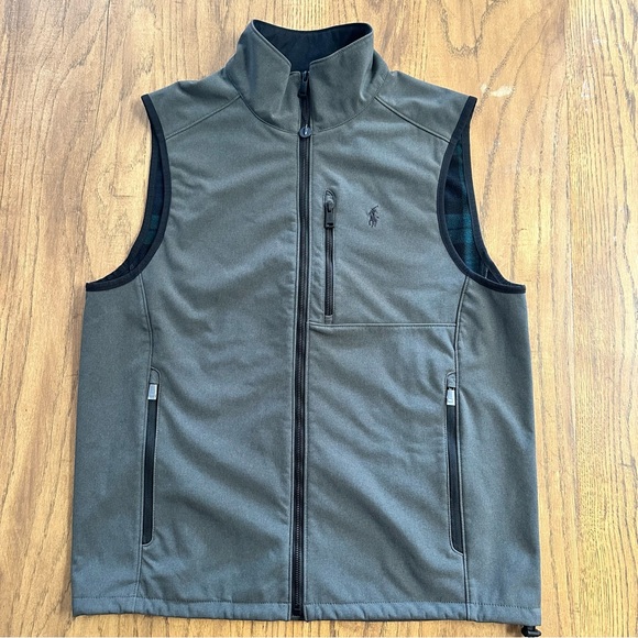 Polo Ralph Lauren Other - Polo Ralph Lauren Men’s Water Repellant Stretch Softshell Vest Gray Size Medium